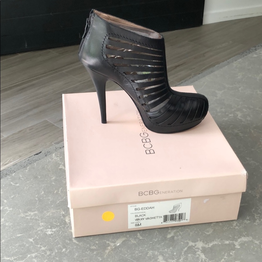 BCBG black bootie- HOT!!!